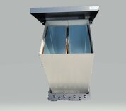 Sherman industriële pedaalemmer 2 x 25 liter afvalscheiding 55x40x34 cm