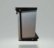 Sherman industriële pedaalemmer 2 x 25 liter afvalscheiding 55x40x34 cm