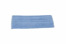Vlakmop blauwe microvezel 40x13cm tbv flappen en pocket systeem
