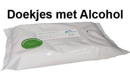 Disposable Wetwipes XL 20 doekjes met alcohol