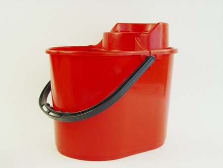 Mopemmer met uitwringkorf 12 liter rood