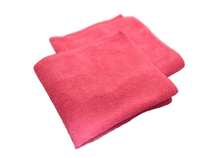 Microvezeldoek 40x40 cm 300 grams rood per 5 stuks