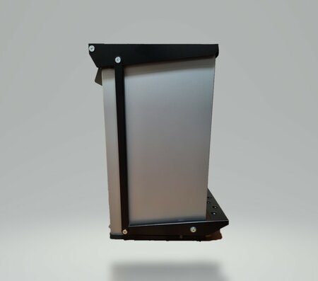Sherman industriële pedaalemmer 2 x 25 liter afvalscheiding 55x40x34 cm