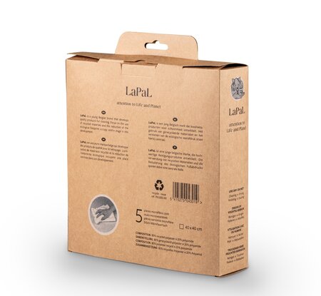 LaPal gerecycled Microvezeldoeken 40x40cm 5 stuks