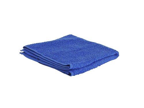 Handdoek badstof ca. 50x100 cm set à 6 stuks middenblauw