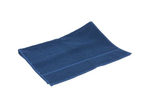 Handdoek badstof ca. 50x100 cm set à 6 stuks donker blauw