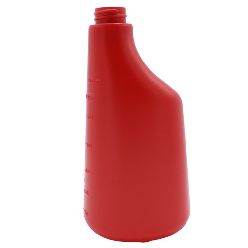 Fles 600 ml polyethyleen rood