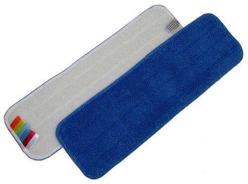 Mop microvezel 60 cm blauw met Velcro en kleurcodering