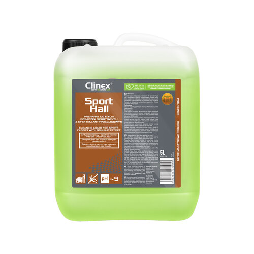 Sportvloerreiniger Clinex Sporthall 5 liter antislip effect