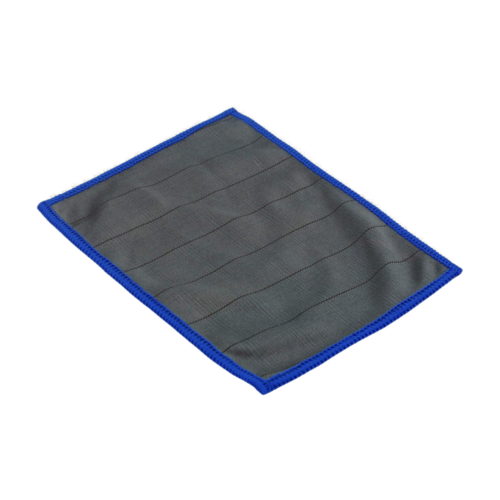 Microvezeldoek Carbon 15 X 20 CM 5 stuks grijs met blauwe rand (gerecycled)