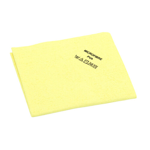 PVA Microvezeldoek Geel – 5 stuks – 38x35 cm – Streeploos & Ultra-absorberend