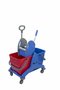 Mopwagen kunststof met handgreep 2 x 25 liter inclusief pers